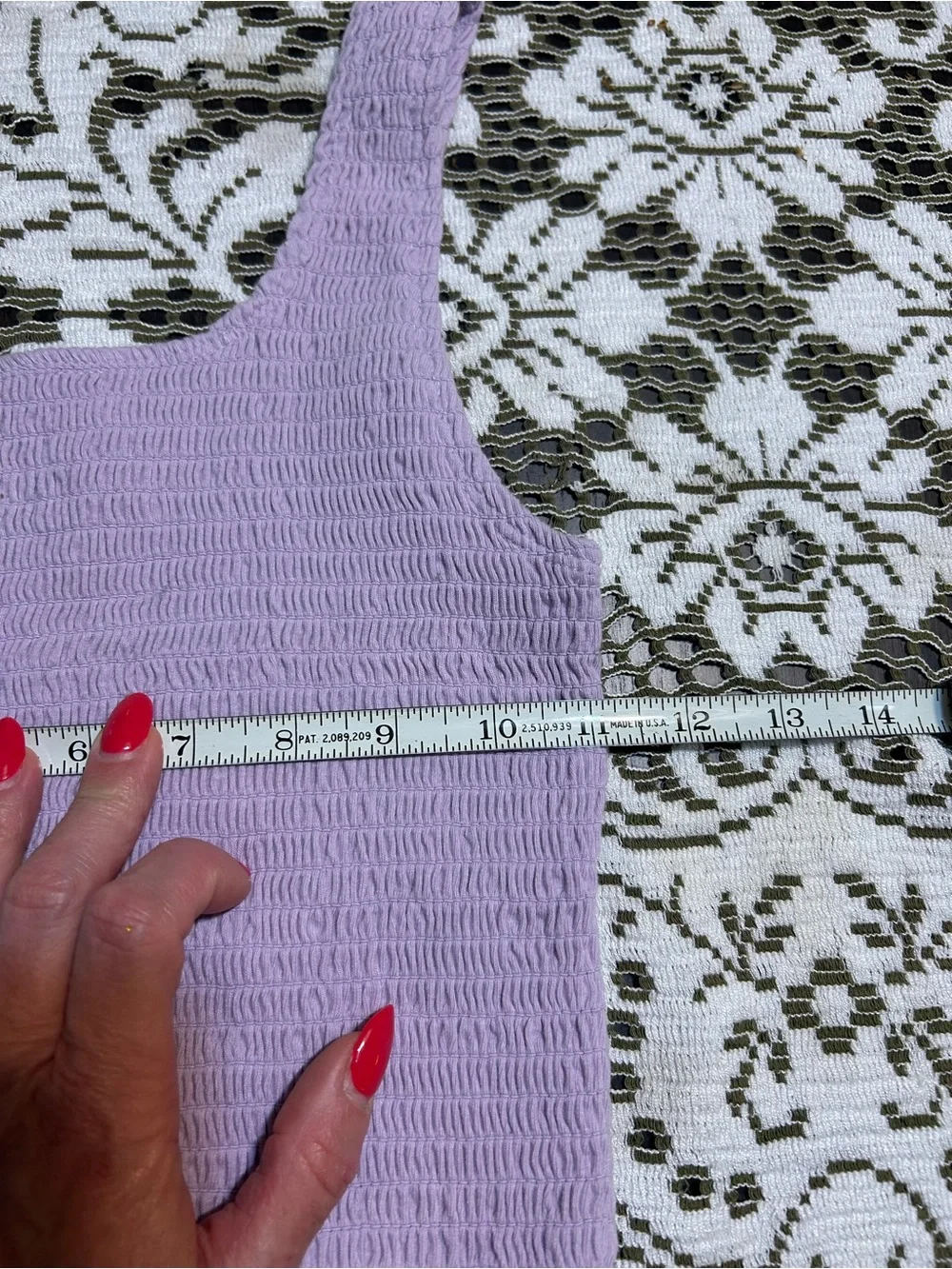Hollister Lavender Smocked Tank